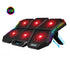 Gaming Laptop Cooler Six Fan Two USB Port Led RGB Lighting Notebook Stand for Laptop 12-17 inch Laptop Cooling Pad
